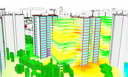 Couverture à l'intérieur des bâtiments en 3D